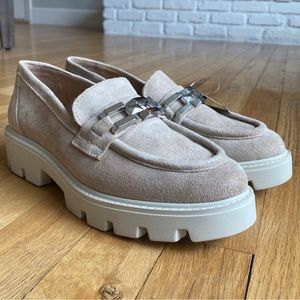 Genuine leather platform shoes